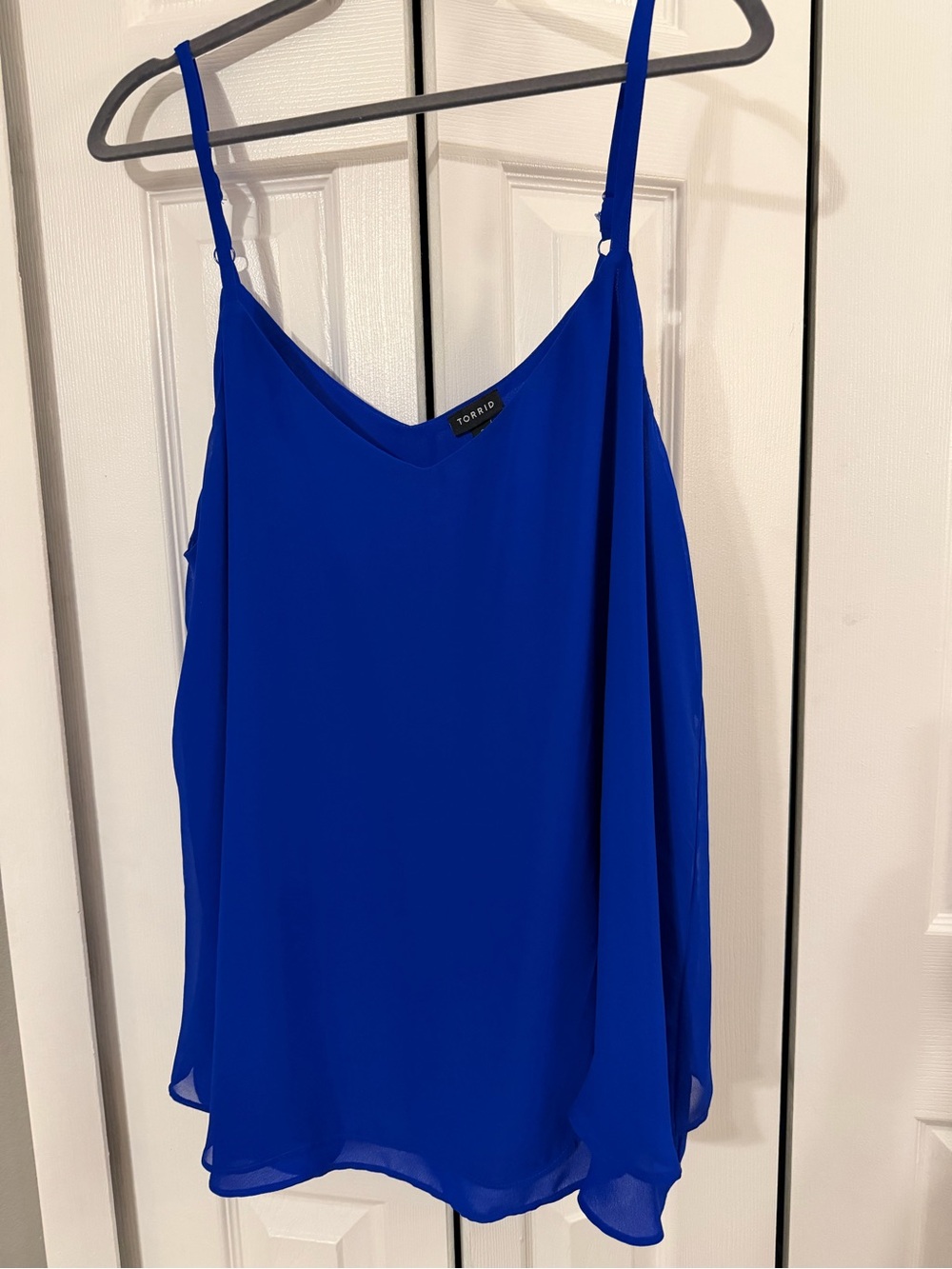 Torrid  Sophie Royal Blue Chiffon Camisole